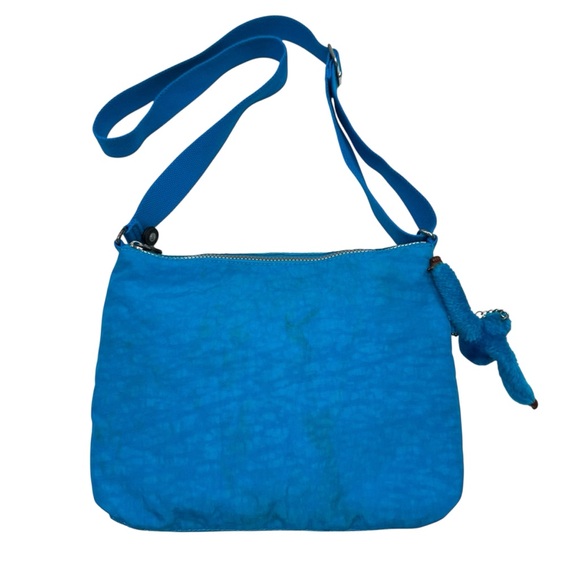 Kipling Alvar Crossbody Bag Purse Havana Blue Monkey 12”x9” Travel Streetwear - Picture 7 of 16